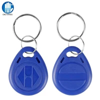125khz t5577 rfid keyfobs token uid changeable keychains proximity rewritable writable tags abs blue pack of 1050100