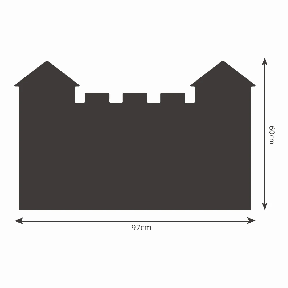Уникальный Стикер на стену белый серый черный зеленый доска объявлений