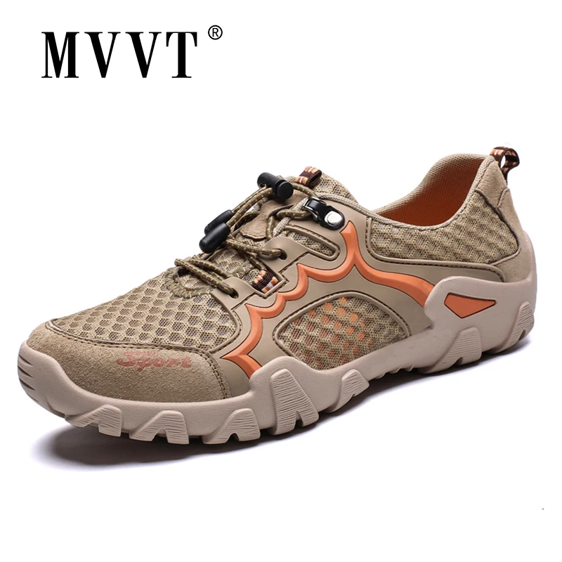 Летняя дышащая мужская повседневная обувь крутая Уличная Quik-dry на плоской