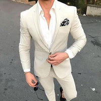 handsome notch lapel groomsmen one button groom tuxedos men suits wedding prom dinner best man blazerjacketpants