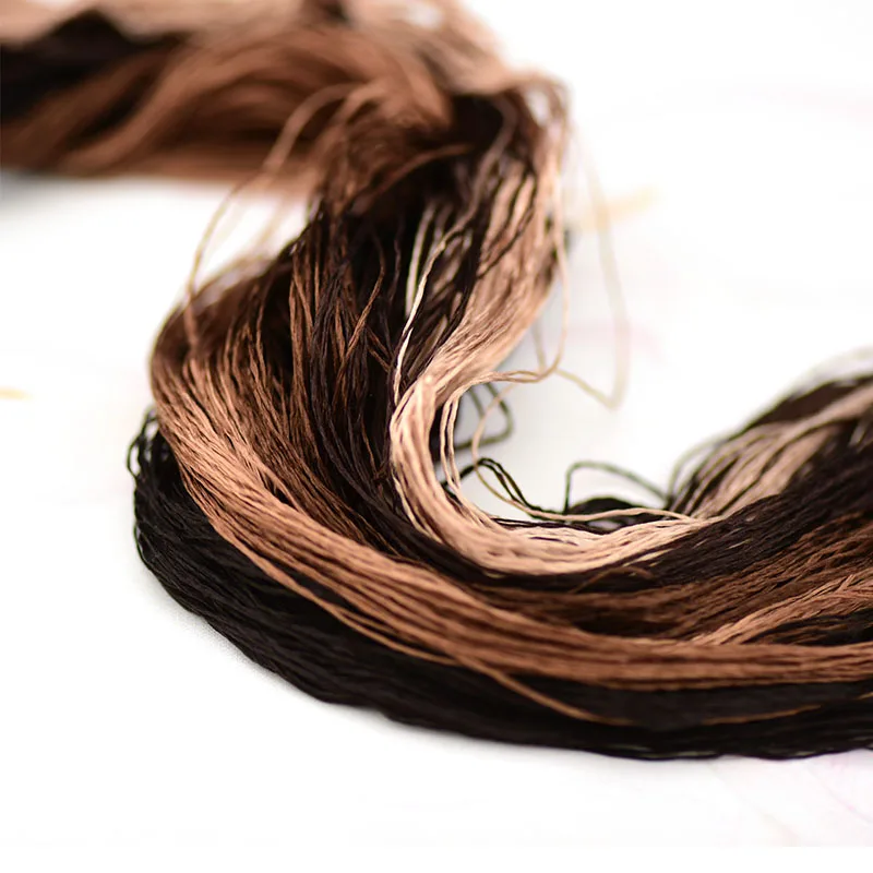 1 шт. 400 м 100% шелк вязальная шелковая нить для ручной вышивки вышивка вышивать