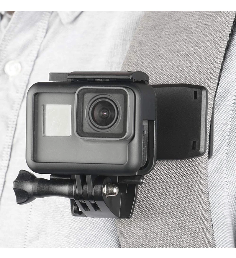 360 градусов Поворотный рюкзак шляпа зажим Крепление для GoPro Hero 8 7 6 5 4 Yi 4K Sjcam Eken DJI Osmo аксессуары для экшн-камеры