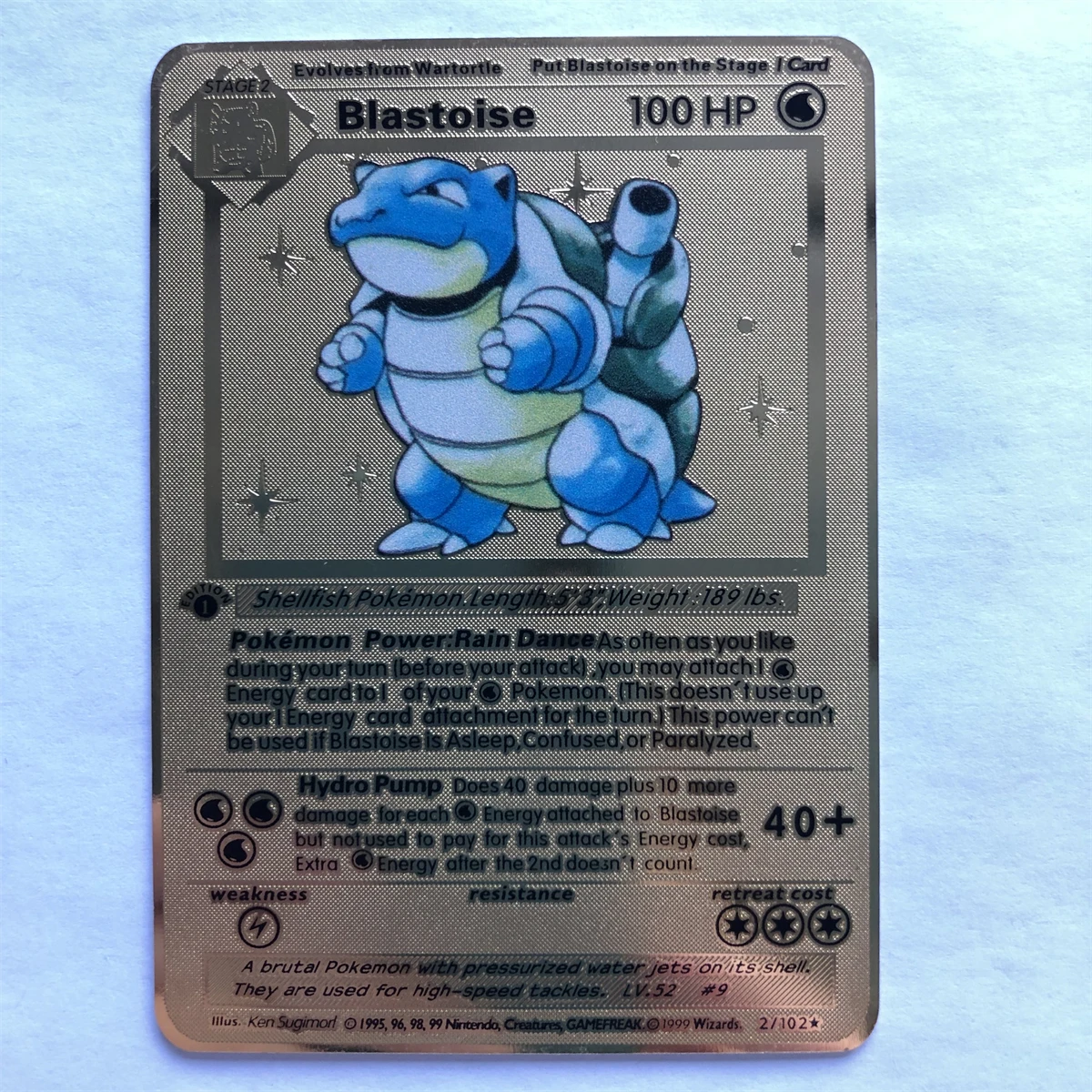 Покемон металлические карты первая Charizard blastise Venusaur Machamp Gyarados Боевая карта игра