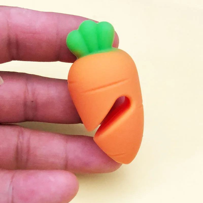 Anti-overflow carrot Не допускают перелива практичные Кухонные гаджеты форменный Горшочек для пальцев крышки против перелива подъемная суповая ложка держатель полки ложка подставки - Цвет: Anti-overflow carrot