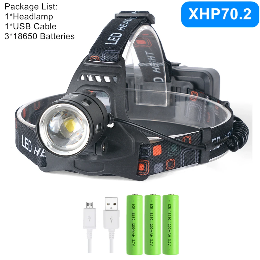 

Налобный фонарь ZPAA XHP70.2 XHP50.2 белый