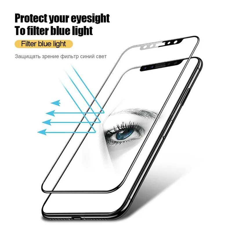 For IPhone X Glass Full Cover Tempered for Apple 8 7 6 Plus 6S Screen Protector Protective Film HD | Мобильные телефоны и