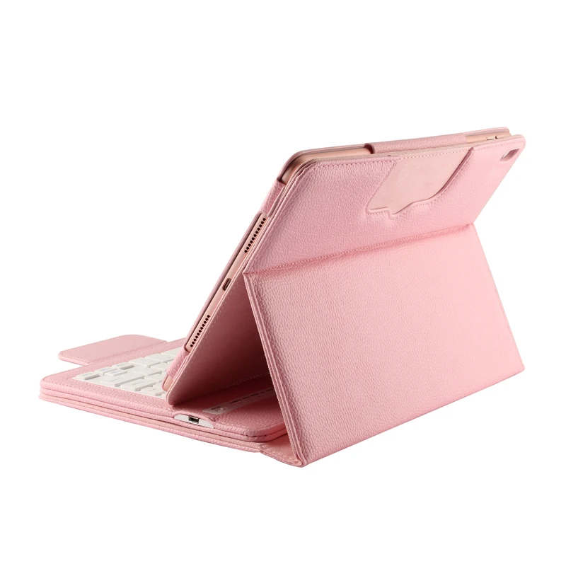 Кожаный чехол с Bluetooth клавиатурой для iPad 10 2 дюймов 2019 русская Арабская иврит