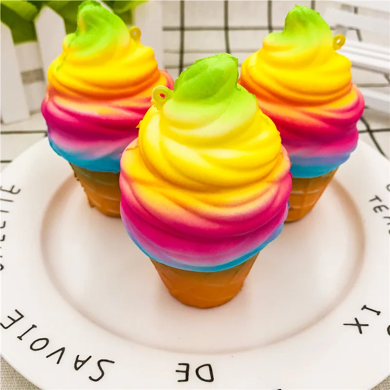 Симпатичные с медленным восстановлением формы и забавные мягкие игрушки радуга