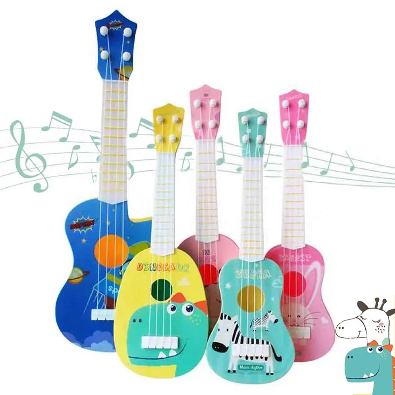 

Mini Four String Ukulele Guitar Musical Instrument Children Kids Educational Toys Early Intellectual Toy Play Game for Beginners