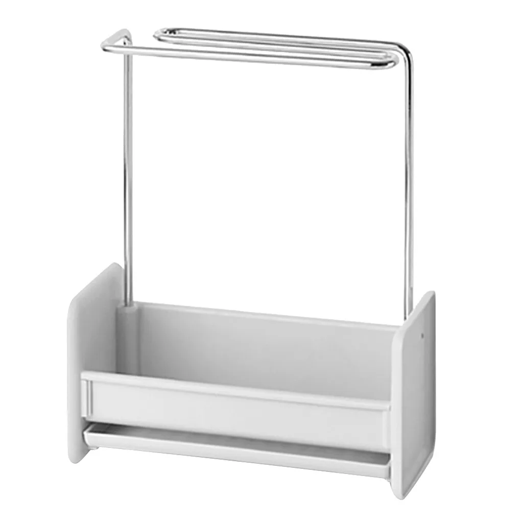 

Iron Rack Pool Storage Rack Free Punching Kitchen Sink Sponge Drain Rack