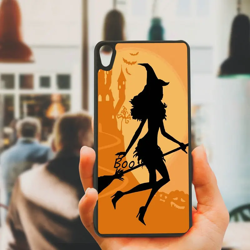 Cell Phone Case Hard Cover Happy Halloween Fabric Pumpkins for Sony Xperia z1 z2 z3 z4 z5 m4 m5 X XA XA1 XZ E4 E5 Compact Shell | Мобильные