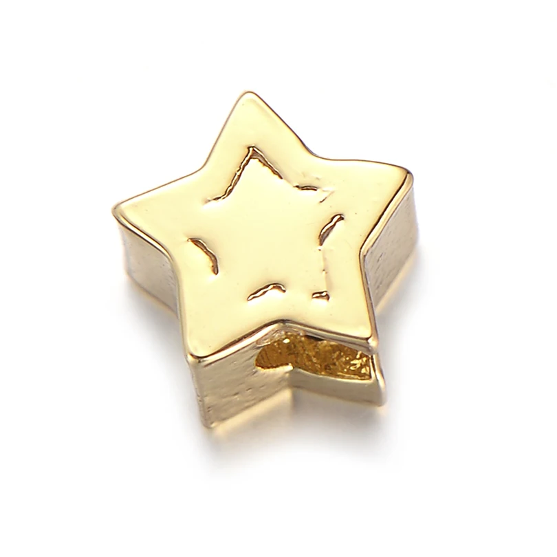 Pipitree 5 шт./лот оптовая продажа прозрачный CZ Циркон Звезда бусины амулеты подходит