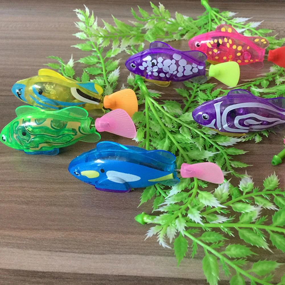 

Electric Fish Flash Swimming Light Water Plants Kids Toys Electric Luminous Fish Toy With Aquatic Children's Pet Electric Toy