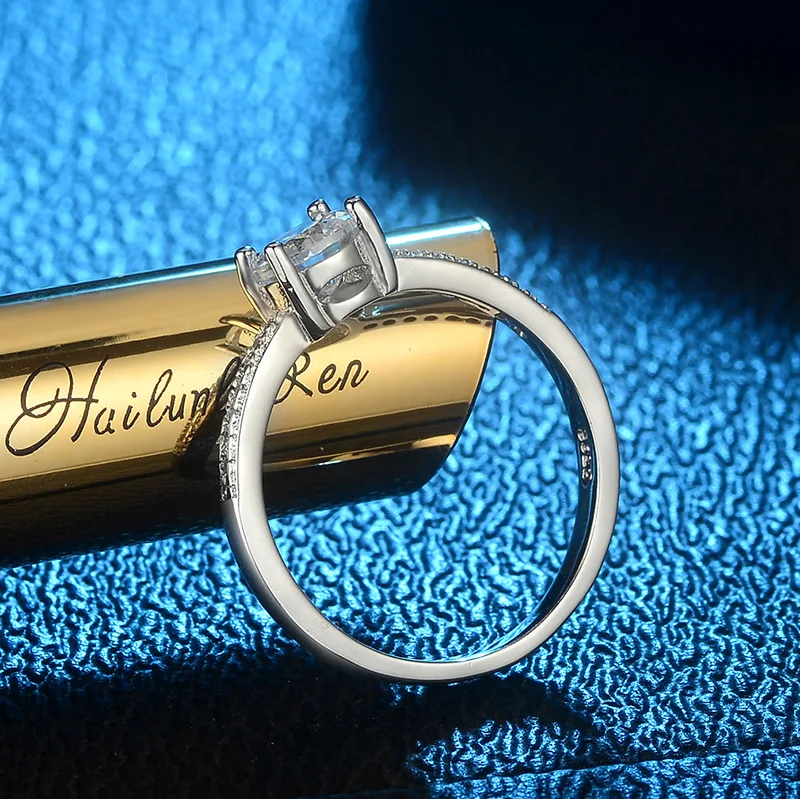 Роскошные ювелирные изделия из серебра 925 пробы с блестящими бриллиантами