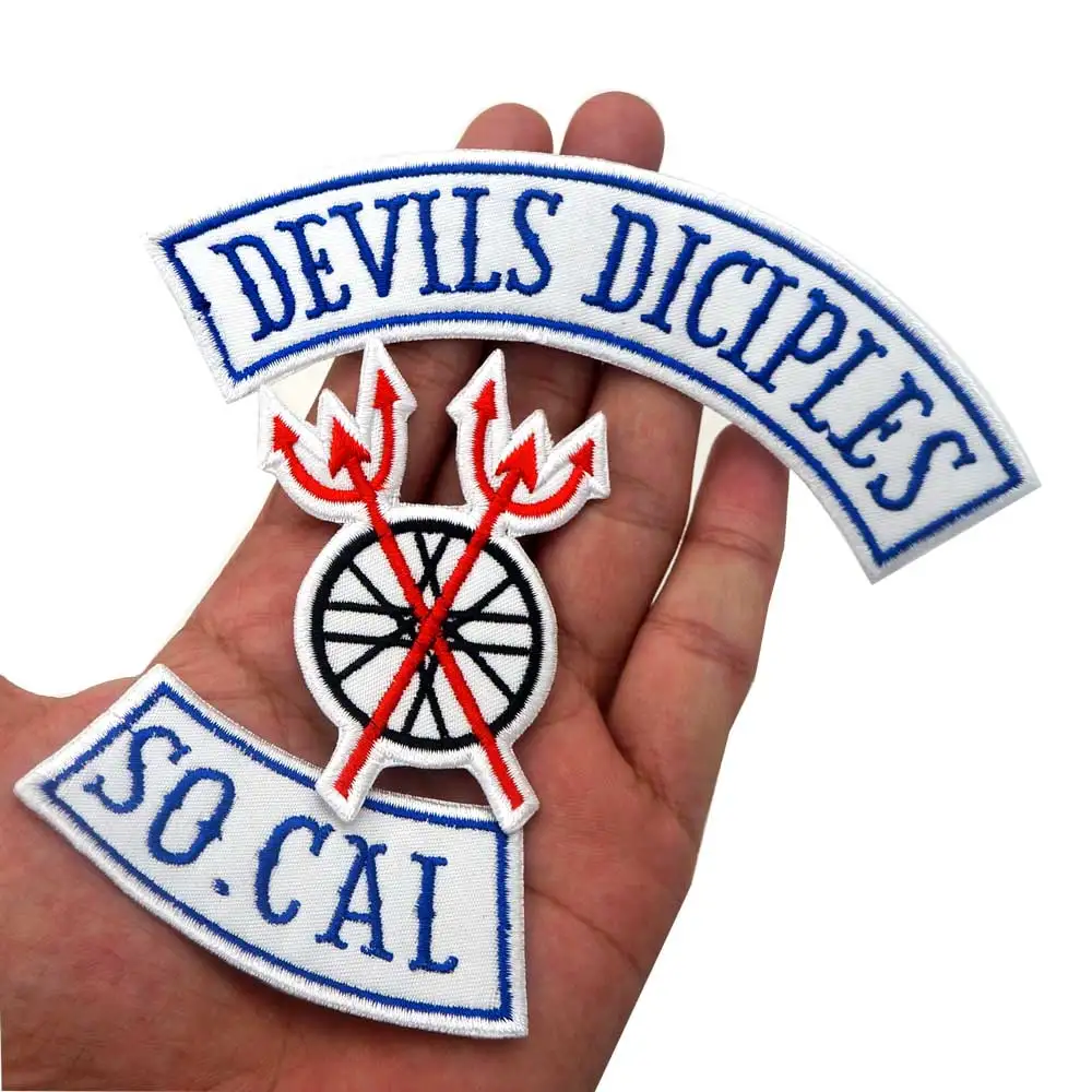 DEVIS DICIPLES байкерские водитель байкер патч вышитые велосипедистом нашивки значки |
