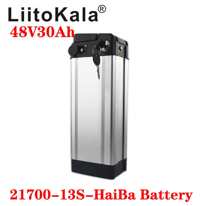 

LiitoKala Haiba 48V 30Ah Bottom Discharge electric bike bicycle 48V 21700 lithium battery HaiBa ebike battery 15A BMS