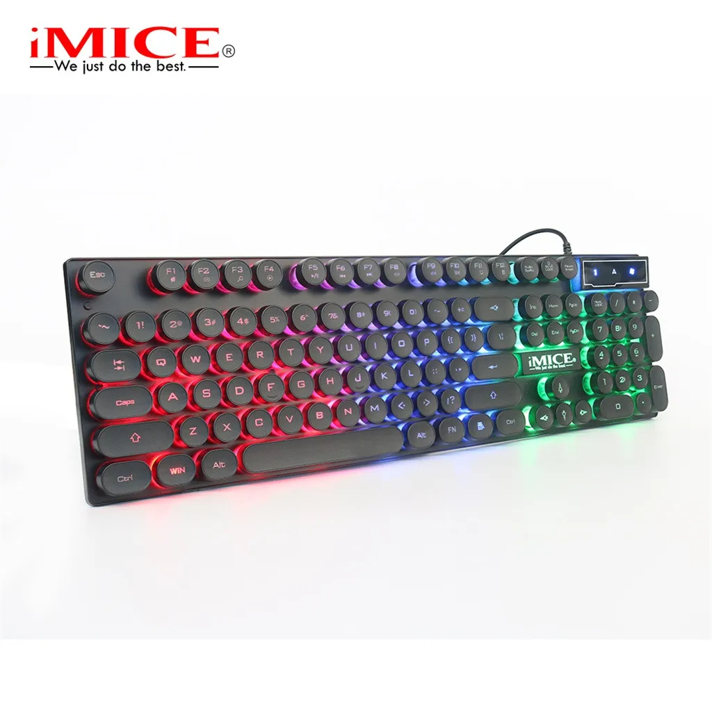 Игровая Проводная клавиатура iMice с подсветкой геймерская RGB для ПК ноутбука