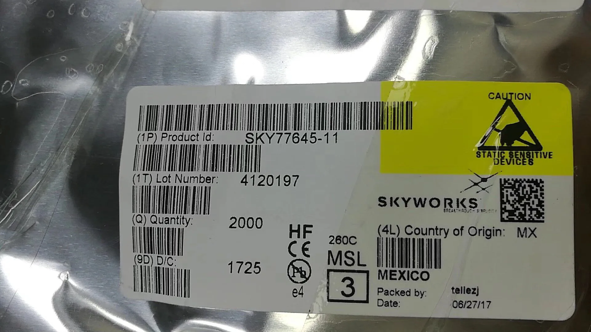 

2 шт., встроенный Радиочастотный усилитель мощности SKY77645-11 // SKYWORKS MCM-42