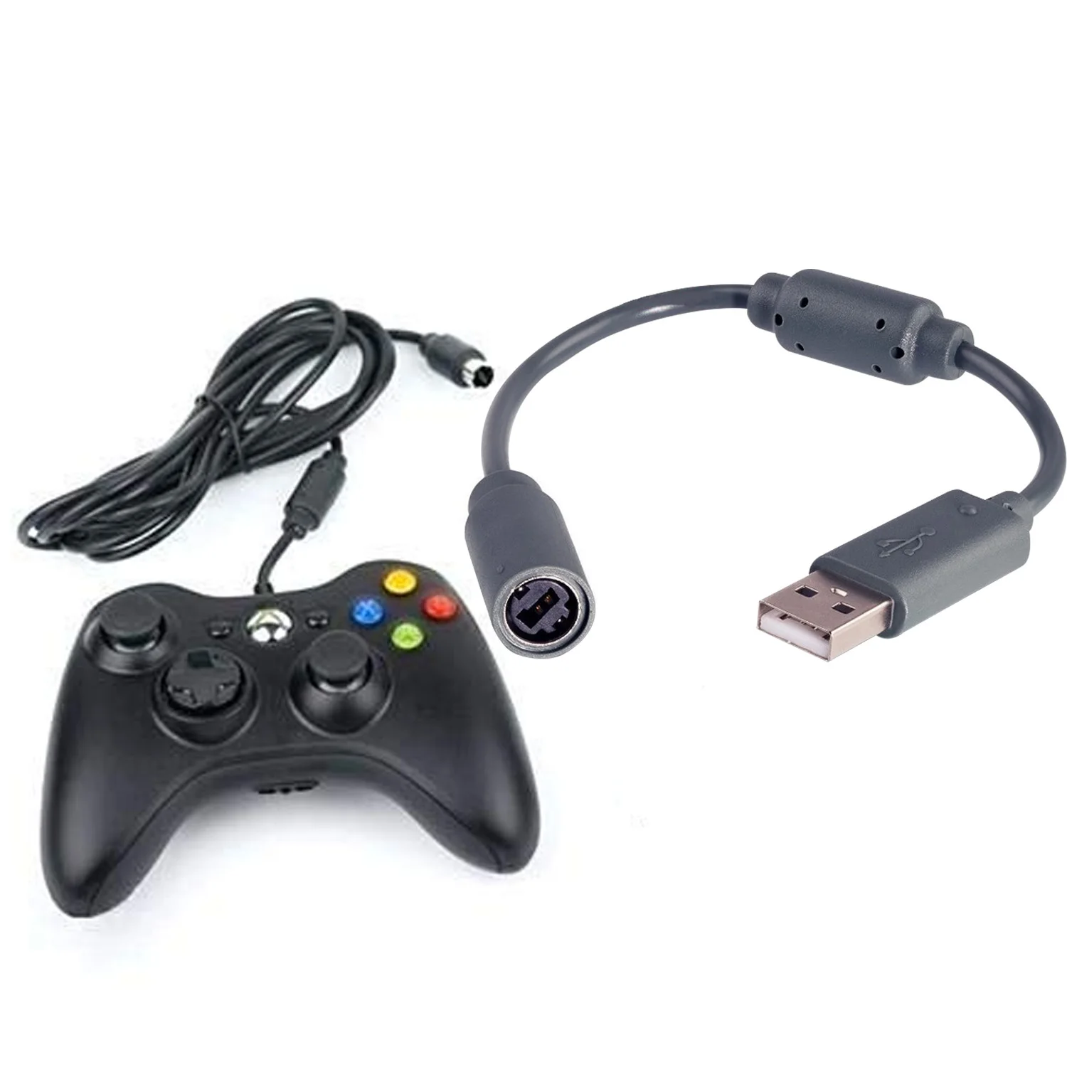 Vococal 2 шт. запасной ключ USB кабель для Microsoft Xbox 360 аксессуары проводных