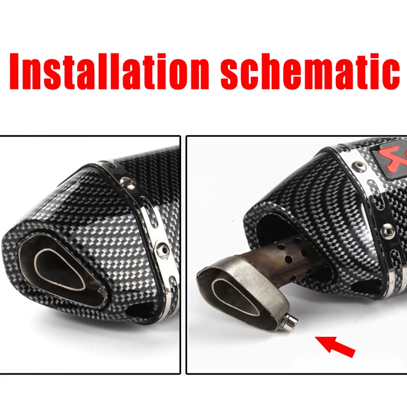 Глушитель для выхлопной трубы мотоцикла глушитель Akrapovic SC PROJECT M4 AR без шнура 51 мм -