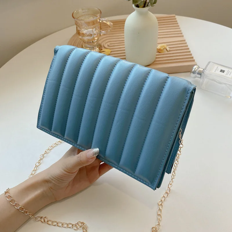 

Женские дизайнерские сумки на ремне, модные плиссированные сумочки через плечо из искусственной кожи на цепочке