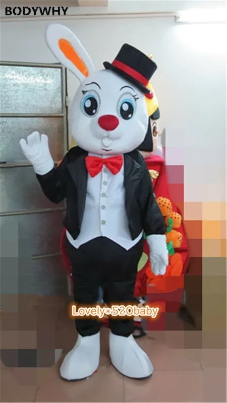 

Valentine's Day Present Rabbit with One Ear Mascot Costume Cartoon Fancy Outfit Adult 2020 Cosplay Stage Performance Hot Sale