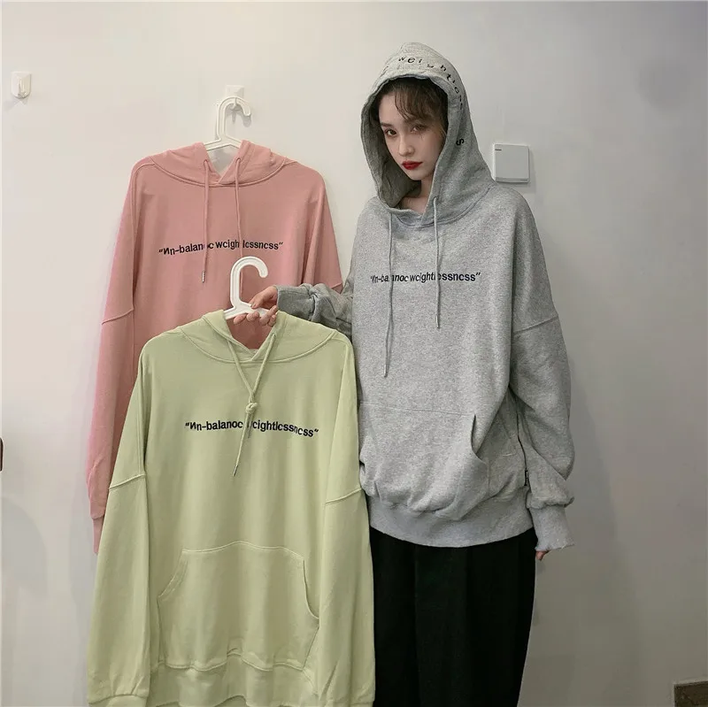 

Chic Hong Kong Style Embroidered Sweater Women's Loose Korean Style Fashionable Ins Idle Style BF Thin Oversize Salt Coat