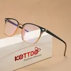 KOTTDO винтажные квадратные пластиковая оправа для очков женские модные классические очки по рецепту для оптики, декоративные очки 2020