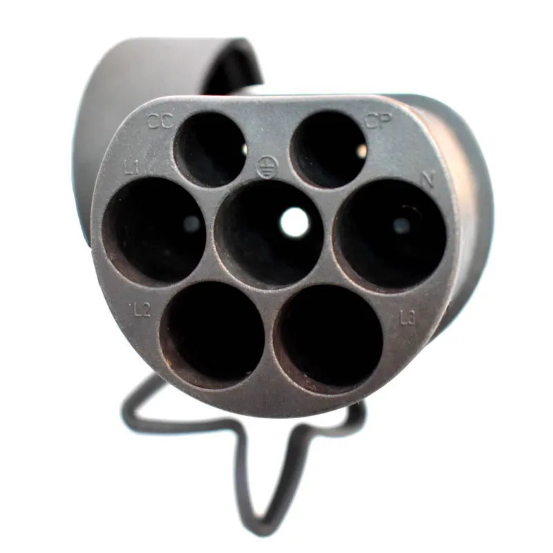 Переходник зарядного устройства типа 2 для электромобилей штекер IEC 62196 3-фазный