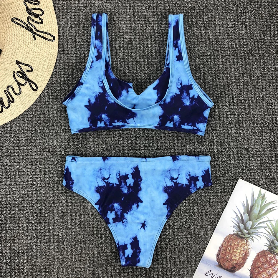 

Sexy Print Bikini Mujer 2020 Swimsuit Female Swimwear High Waist Bikini Set Bathing Suit Beach Swimming Suit for Women Biquini