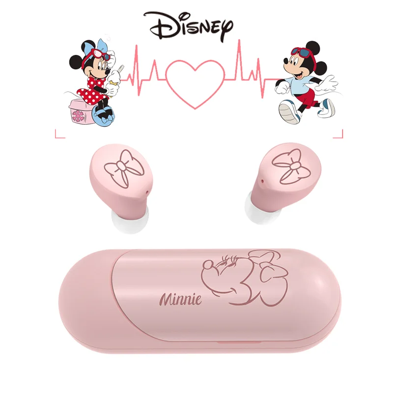 

New disney bluetooth 5.0 mini wireless headset earbud type binaural call tws bluetooth headset
