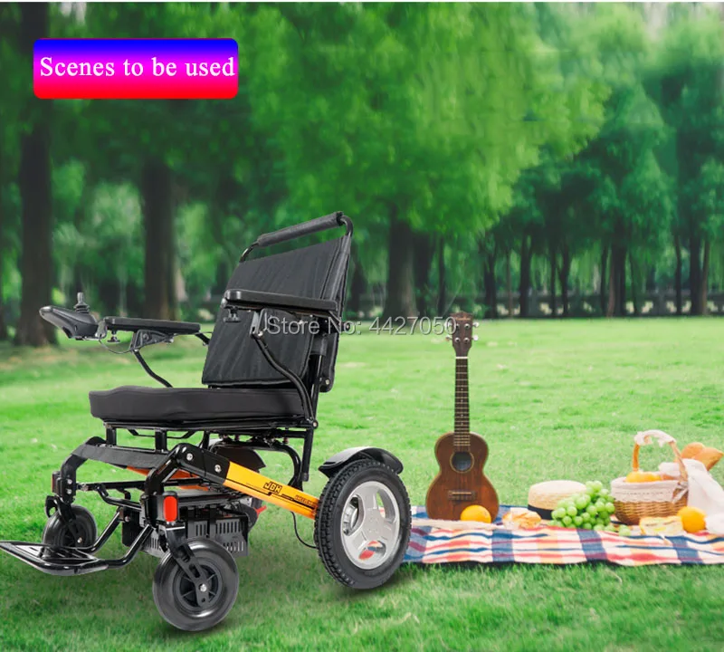 

Бесплатная доставка Максимальная нагрузка 150 кг. Складная электрическая инвалидная коляска для инвалидов и пожилых людей