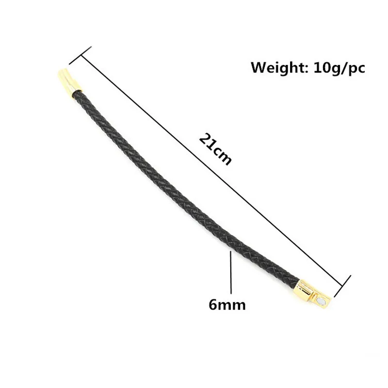 2019 модный мужской черный кожаный браслет Дружба Браслеты и браслеты Hombre подвеска