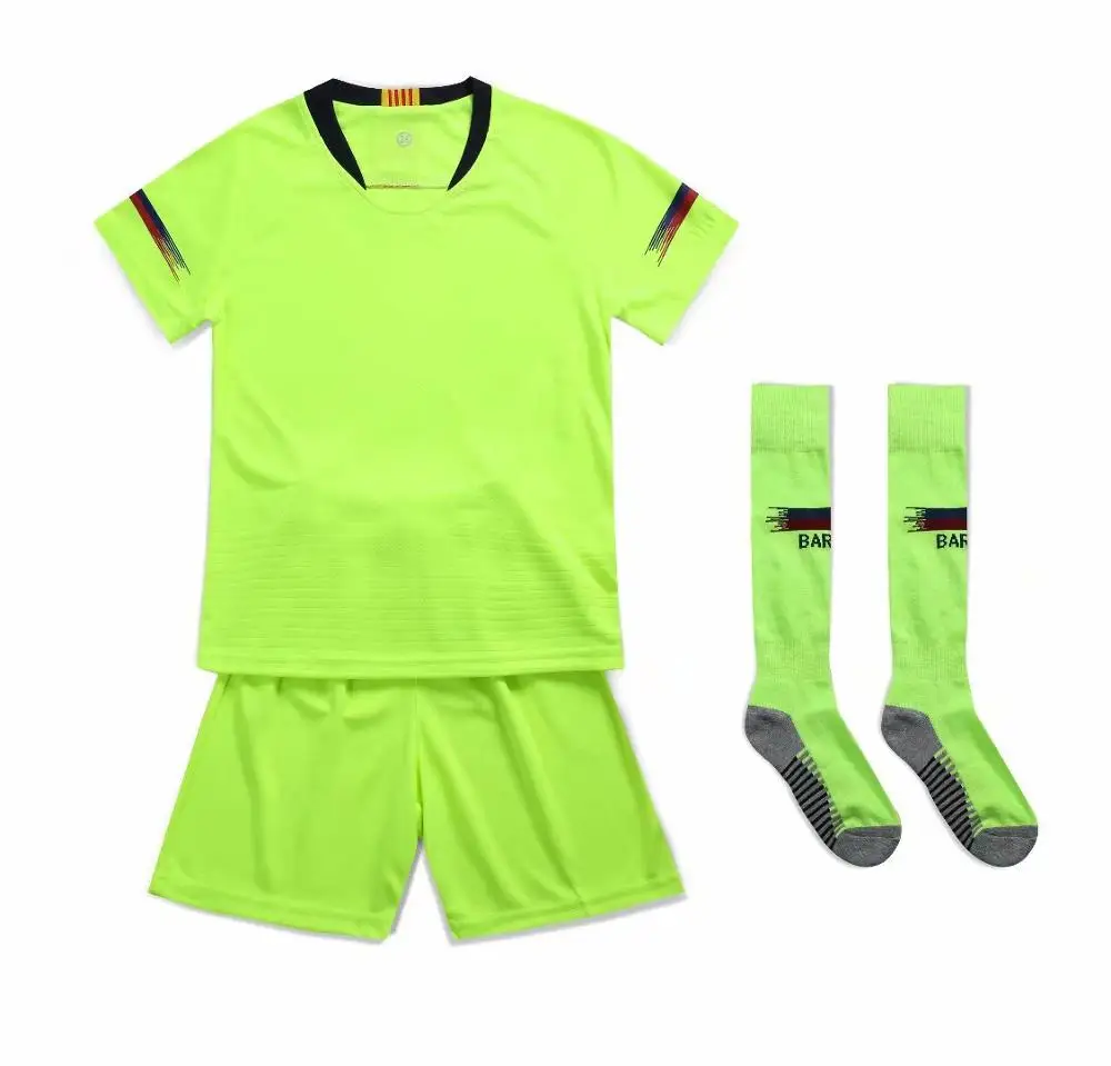 

Children Sets football uniforms boys and girls sports kids youth training suits blank custom print soccer set with socks
