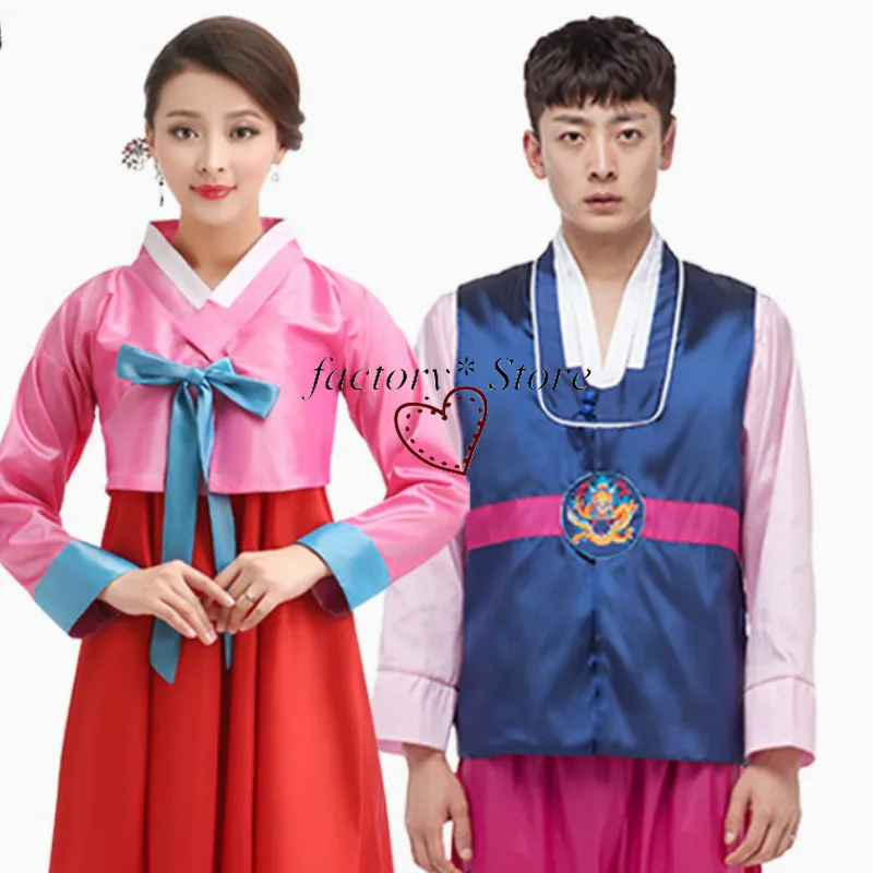 Ханбок мужские костюмы ханбок для годового представления этнические Южная Корея