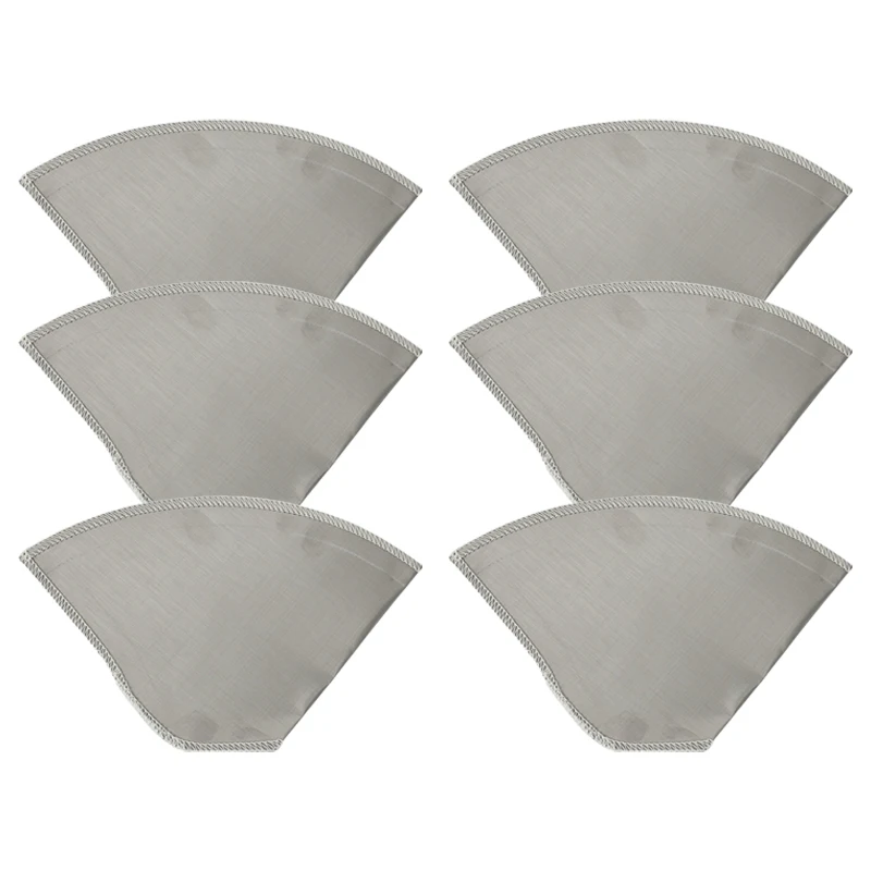 

Многоразовый фильтр для кофе, сетка, безбумажный фильтр для кофе, конусный фильтр из нержавеющей стали, 4-6 чашек, фильтр для кофе