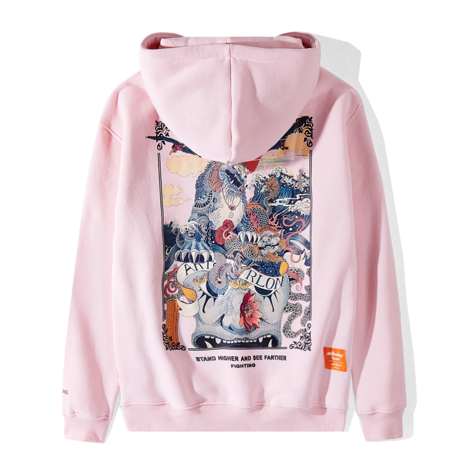 LACIBLE забавные Kirin печатных мужские толстовки с капюшоном 2021 в стиле Харадзюку