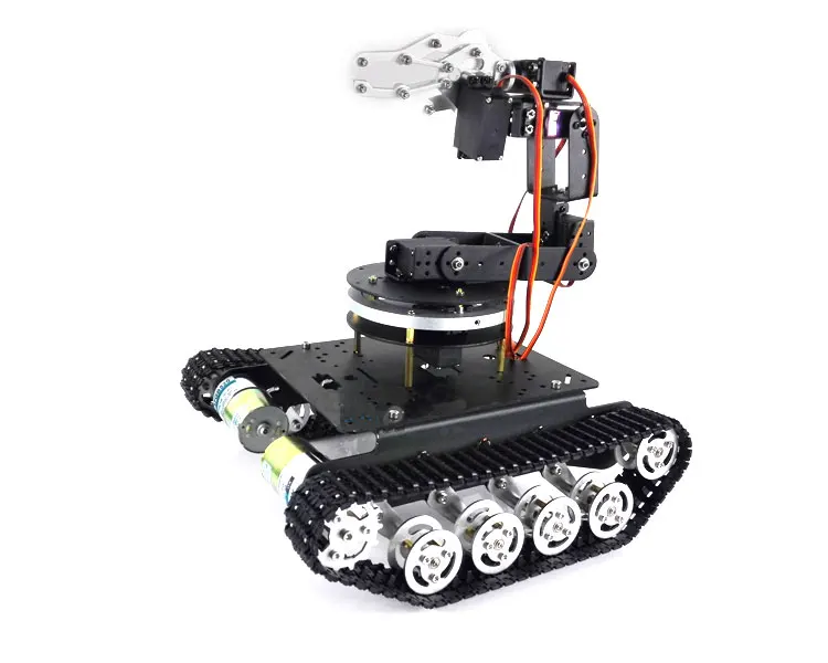 

Mechanical Arm 6 DOF Gimbal+Metal Rotation Base+Unassembled TS100 Tracked Tank