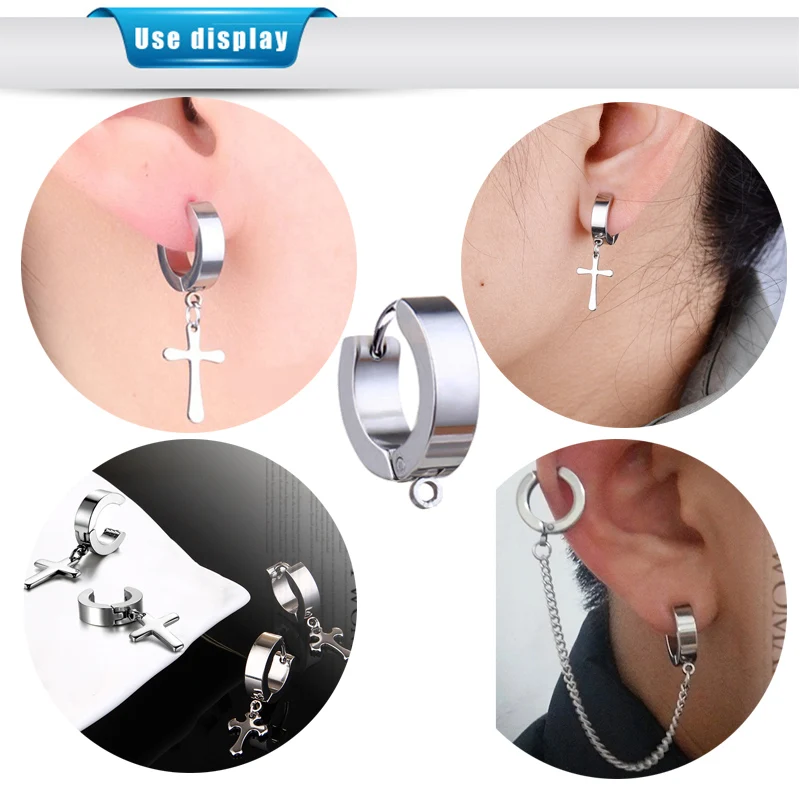 6 шт./лот клипсы из нержавеющей стали никогда не выцветают крючки для сережек