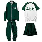 Костюм для косплея из фильма кальмар, куртка, футболка, мужская спортивная одежда Li Zhengjae Same 456, круглые костюмы на Хэллоуин