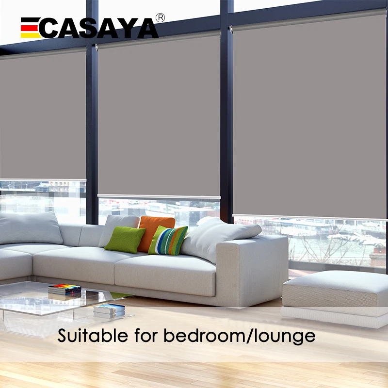 Customized Size Daylight/ Blackout Roller Blinds Office Kitchen Bed Room window blinds dark grey white grey