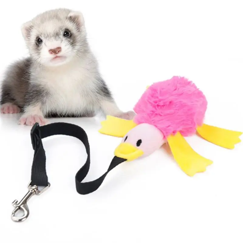 

Pet Puppy Chew Squeaky Plush Toy Dog Molar Bite Resistant Cleaning Teeth Dog Toy Bouncing duck Squeaking Pet Supplies