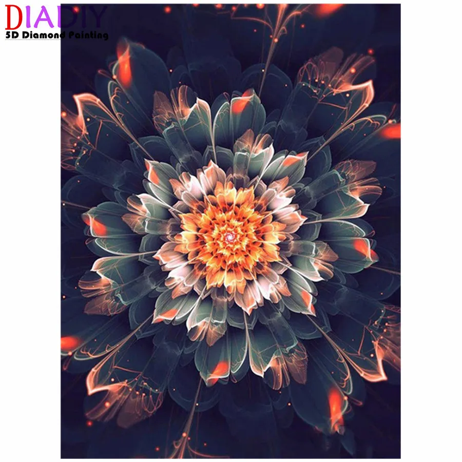 

Алмазная живопись 5D "сделай сам", мандала, Новое поступление, алмазная вышивка, цветок, вышивка крестиком, Алмазная мозаика, украшение для до...