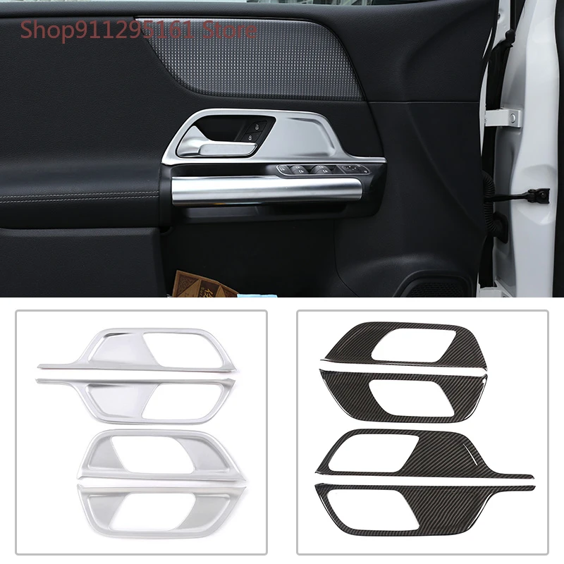 

4 шт., декоративные крышки для автомобильных ручек Mercedes Benz B GLB Class W247 X247 2019 2020