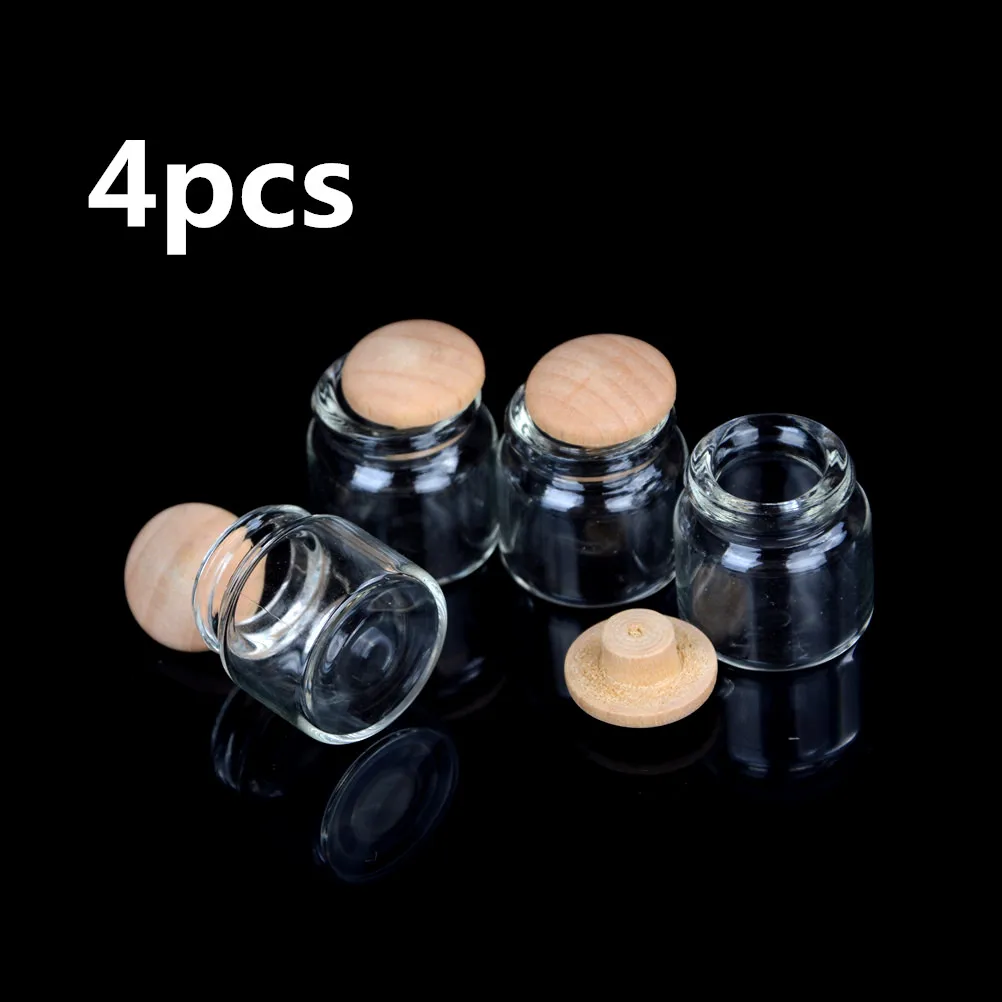 4Pcs 1:12 Scale Doll House Miniature Kitchen Candy Bar Food Jar Decoration for Baby Kids DIY Toys