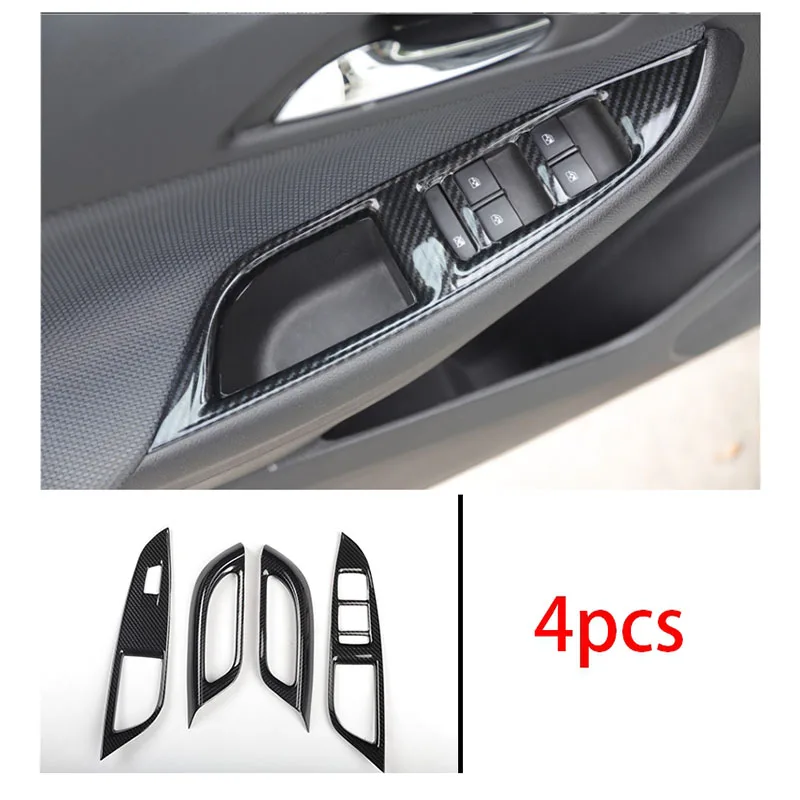 

for Chevrolet Cruze 2017-2019 Carbon Fiber Window Lift Panel Switch Cover Trim