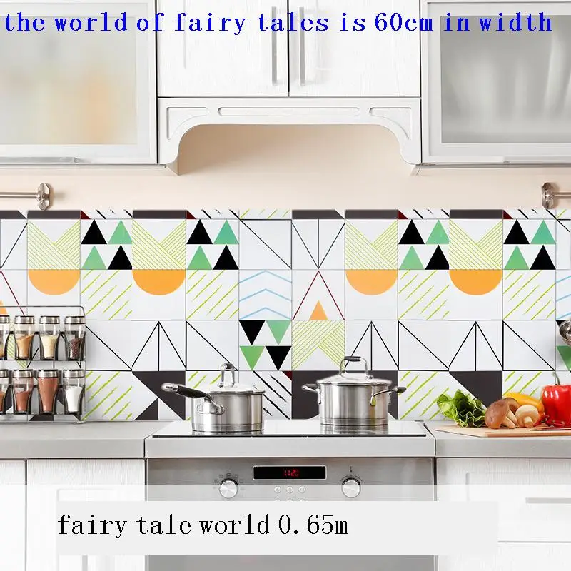 

Cupboard Adesivo Quarto Mural Oil Proof Waterproof Papier Peint De Parede Wall Paper Home Decor Papel Tapiz Kitchen Wallpaper