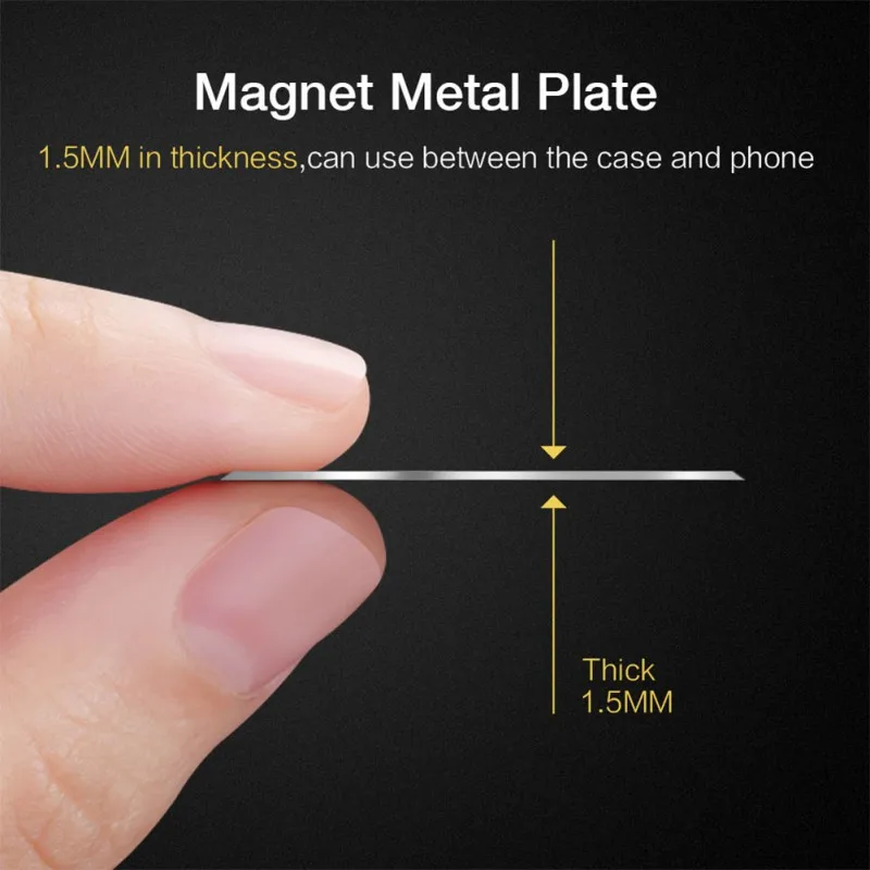 Balight 2 шт./лот магнитная пластина для автомобильного держателя телефона железные