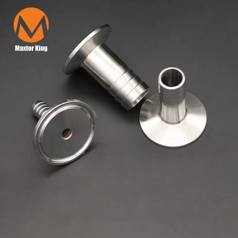 MK 6/8/10/19/38/51/76mm Hose Barb OD SS304 Sanitary Pipe Fitting Tri Clamp Type Ferrule For Home Brewing Diary Product |