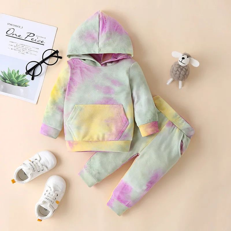 

Girls Clothing Set Infant Kids Children Sports Suit Toddler Clothes Baby Long Sleeve Hoodie+Trousers 0-3year Spring Autumn